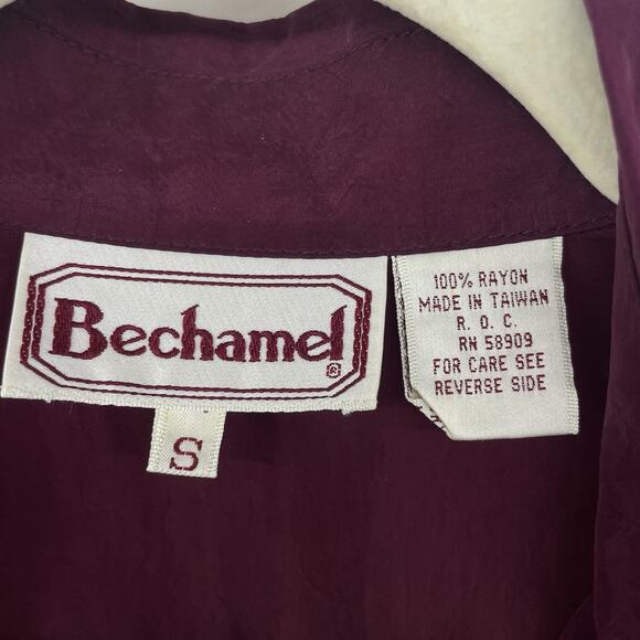 Bechamel Size S / M Long Sleeve Western Fringe Button Down Shirt Vintage Rodeo - Picture 4 of 7